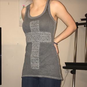 Cute cross tank